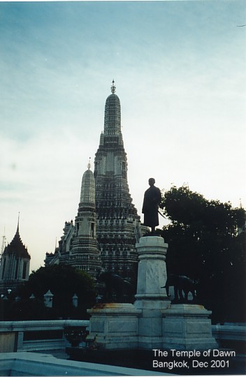 The Temple of Dawn on the Chao Phraya River